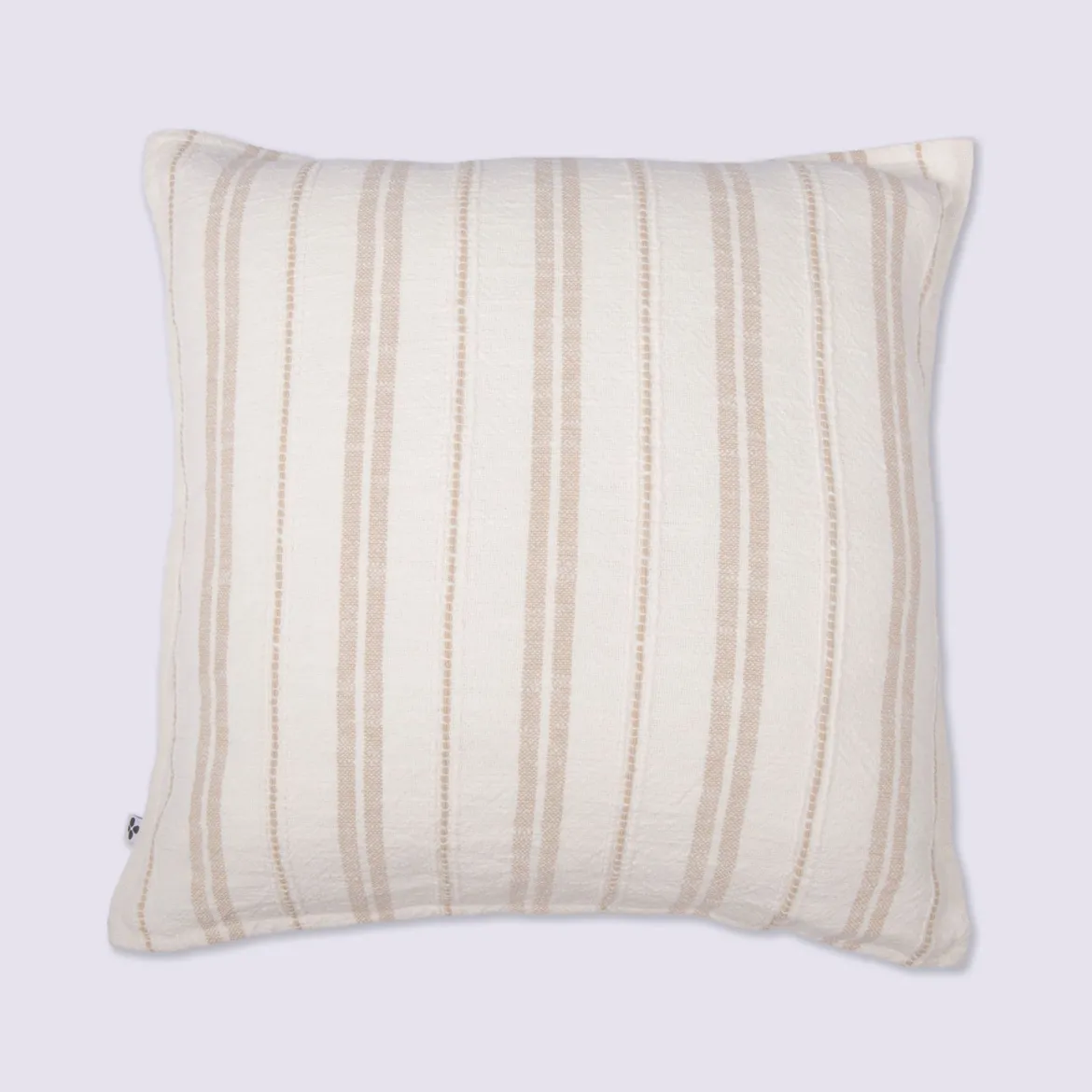 Parure de lit coton rayure blanc Terre de Nuit Olympe