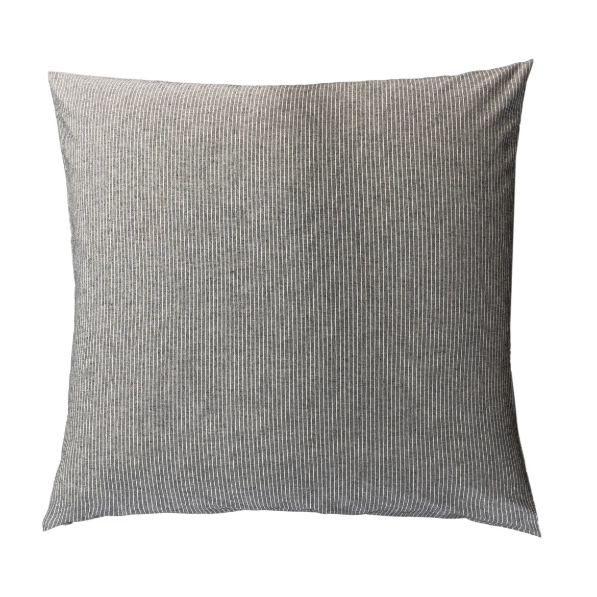 Parure de lit coton rayure gris Terre de Nuit Eden