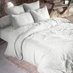 Parure de lit double gaze de coton Terre de Nuit