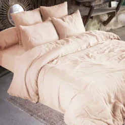 Parure de lit double gaze de coton Terre de Nuit
