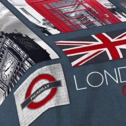 Parure de lit enfant City London 140x200