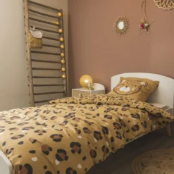 Parure de lit enfant coton Terre de Nuit Léo