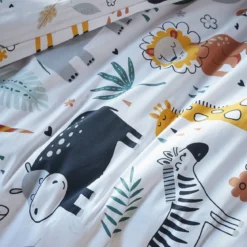 Parure de lit enfant coton Terre de Nuit Savane