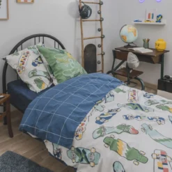 Parure de lit enfant coton Terre de Nuit Skate
