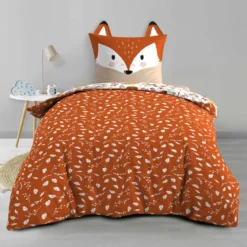 Parure de lit enfant réversible 140x200 coton Douceur d'Intérieur Roxy