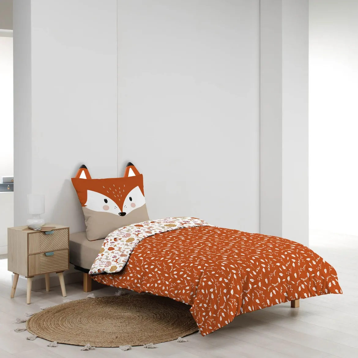 Parure de lit enfant réversible 140x200 coton Douceur d'Intérieur Roxy