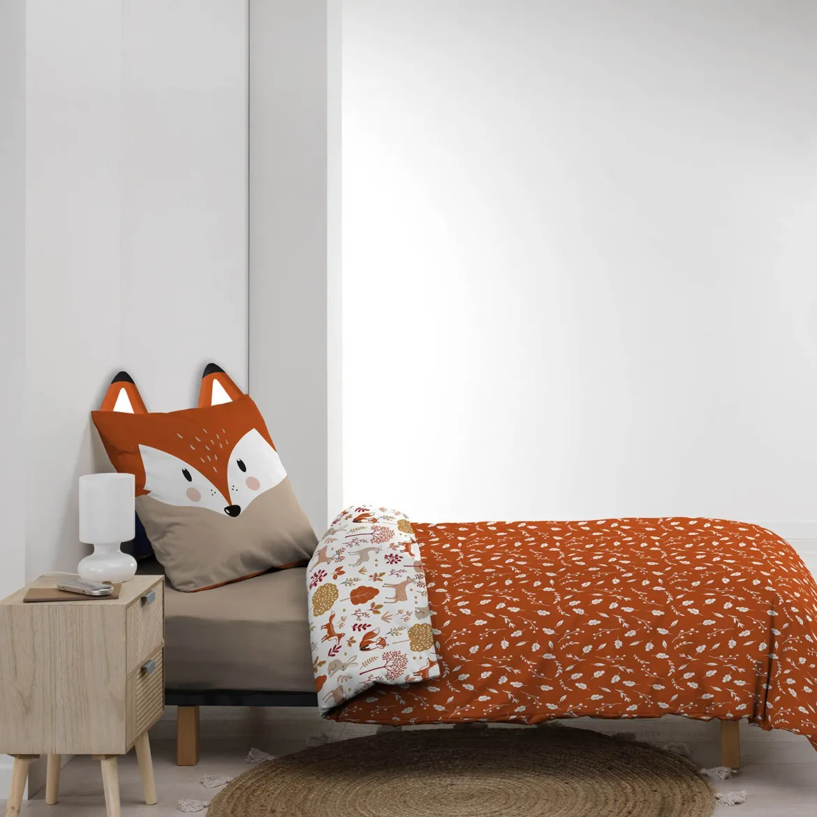 Parure de lit enfant réversible 140x200 coton Douceur d'Intérieur Roxy