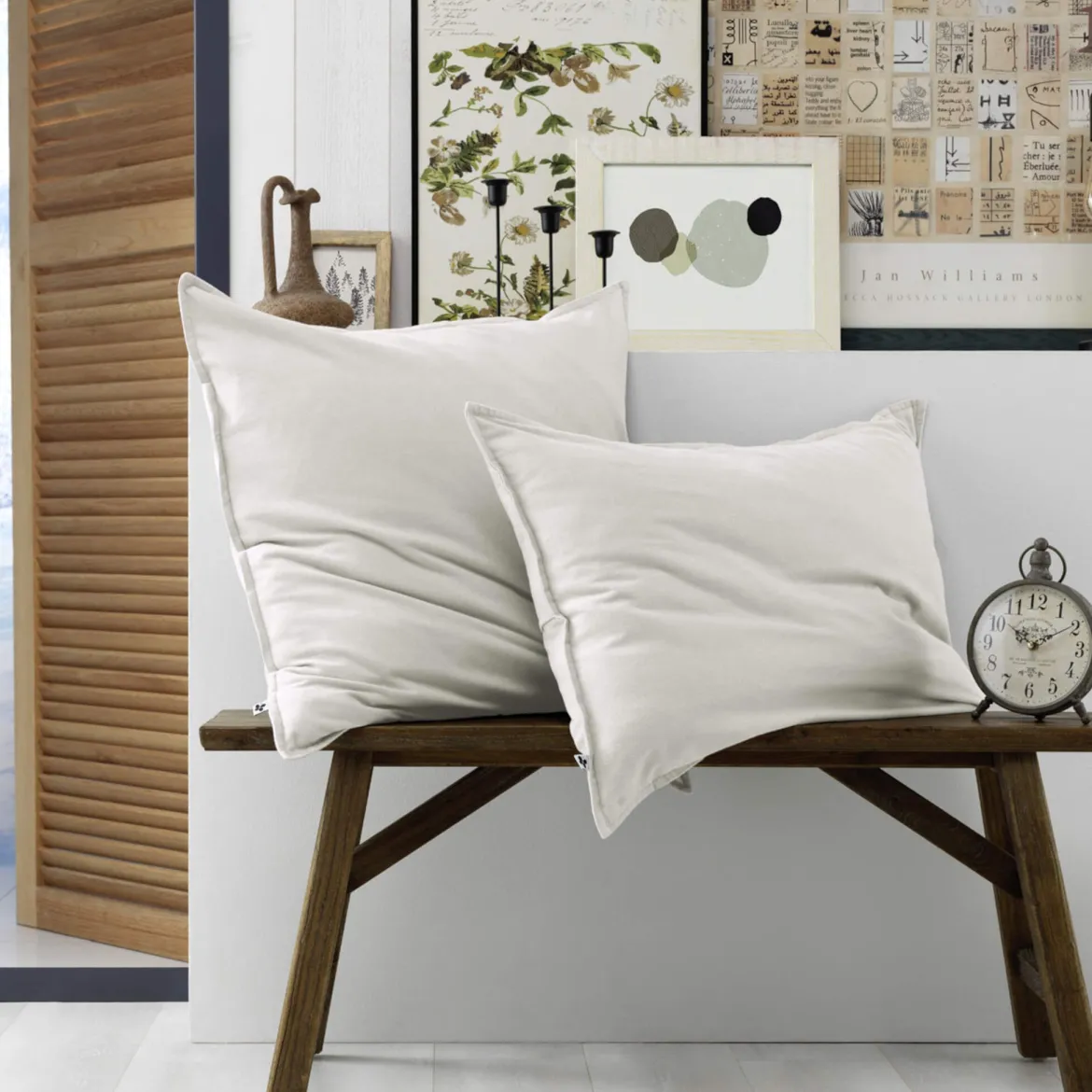 Parure de lit flanelle blanc