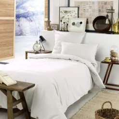 Parure de lit flanelle blanc