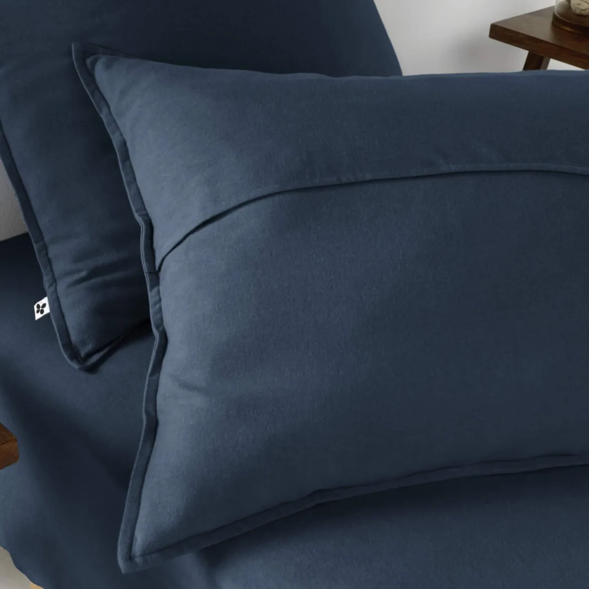 Parure de lit flanelle marine