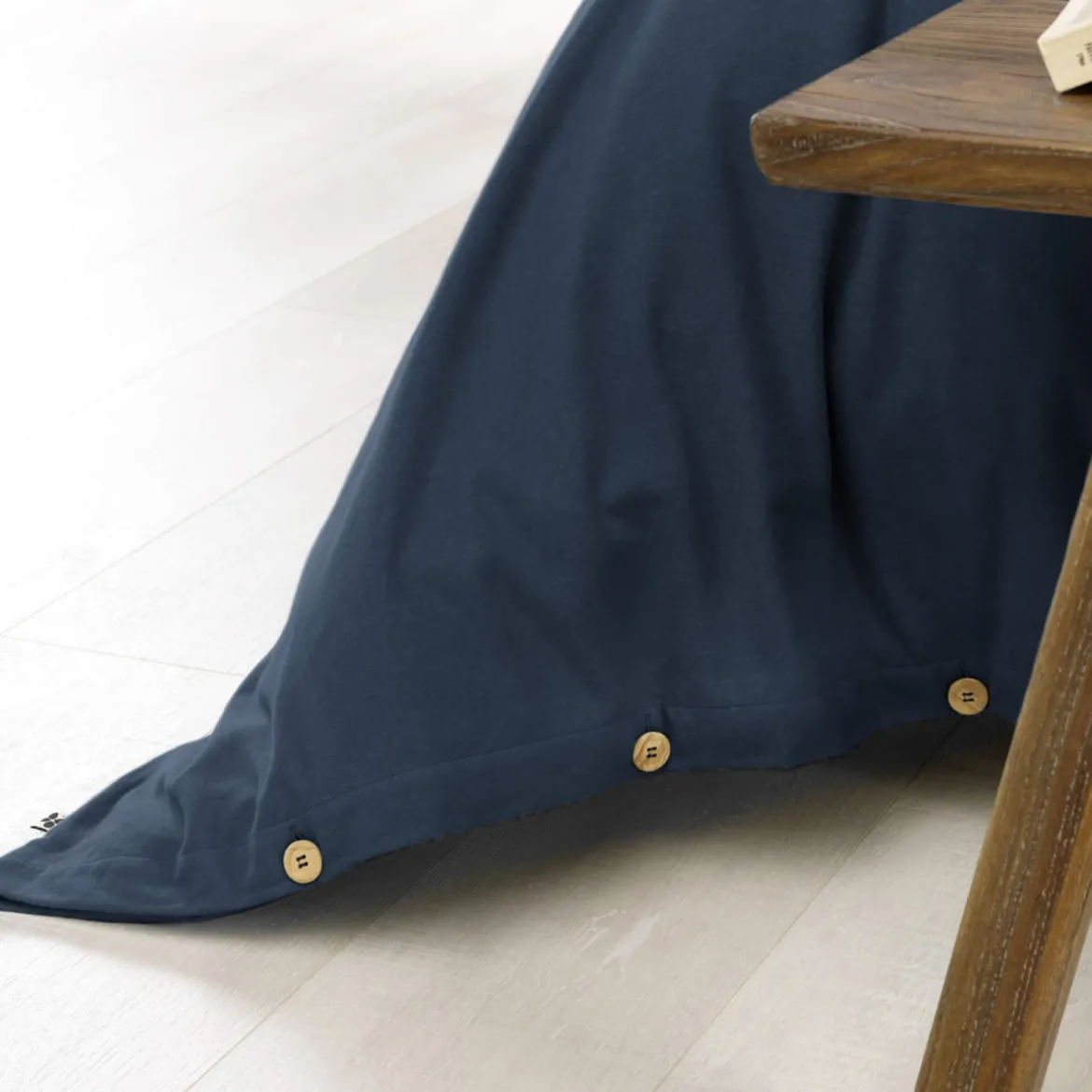 Parure de lit flanelle marine