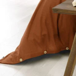 Parure de lit flanelle orange