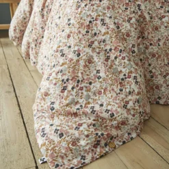 Parure de lit gaze de coton imprimé floral