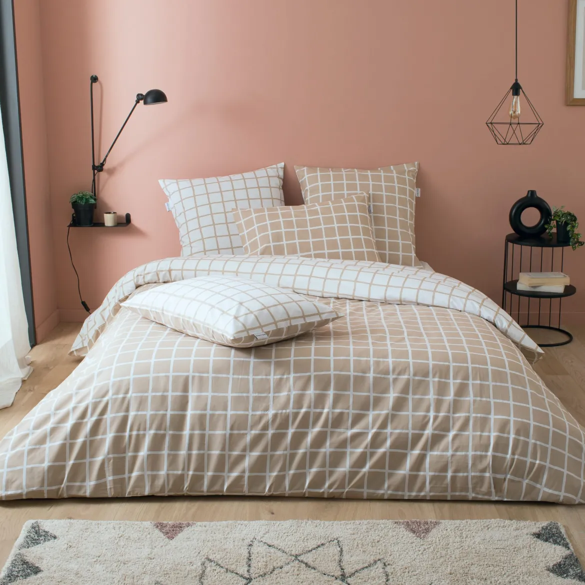 Parure de lit percale Max - Tradilinge