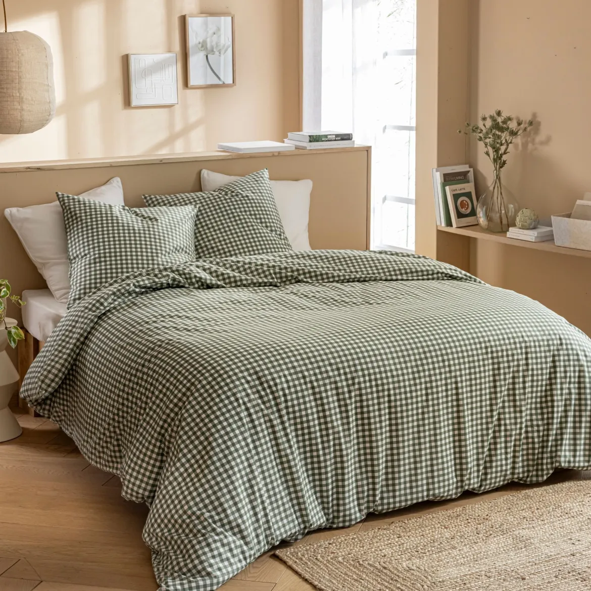 Parure de lit Vichy