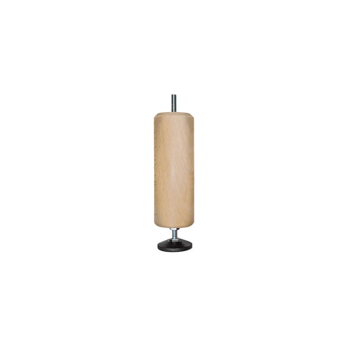 Pied central bois hauteur réglable 15 à 17 cm