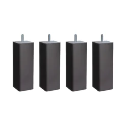 4 pieds carré bois 15 cm