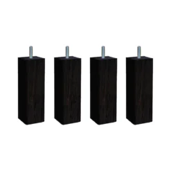 4 pieds carré bois 15 cm