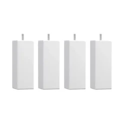 4 pieds carrés bois blanc