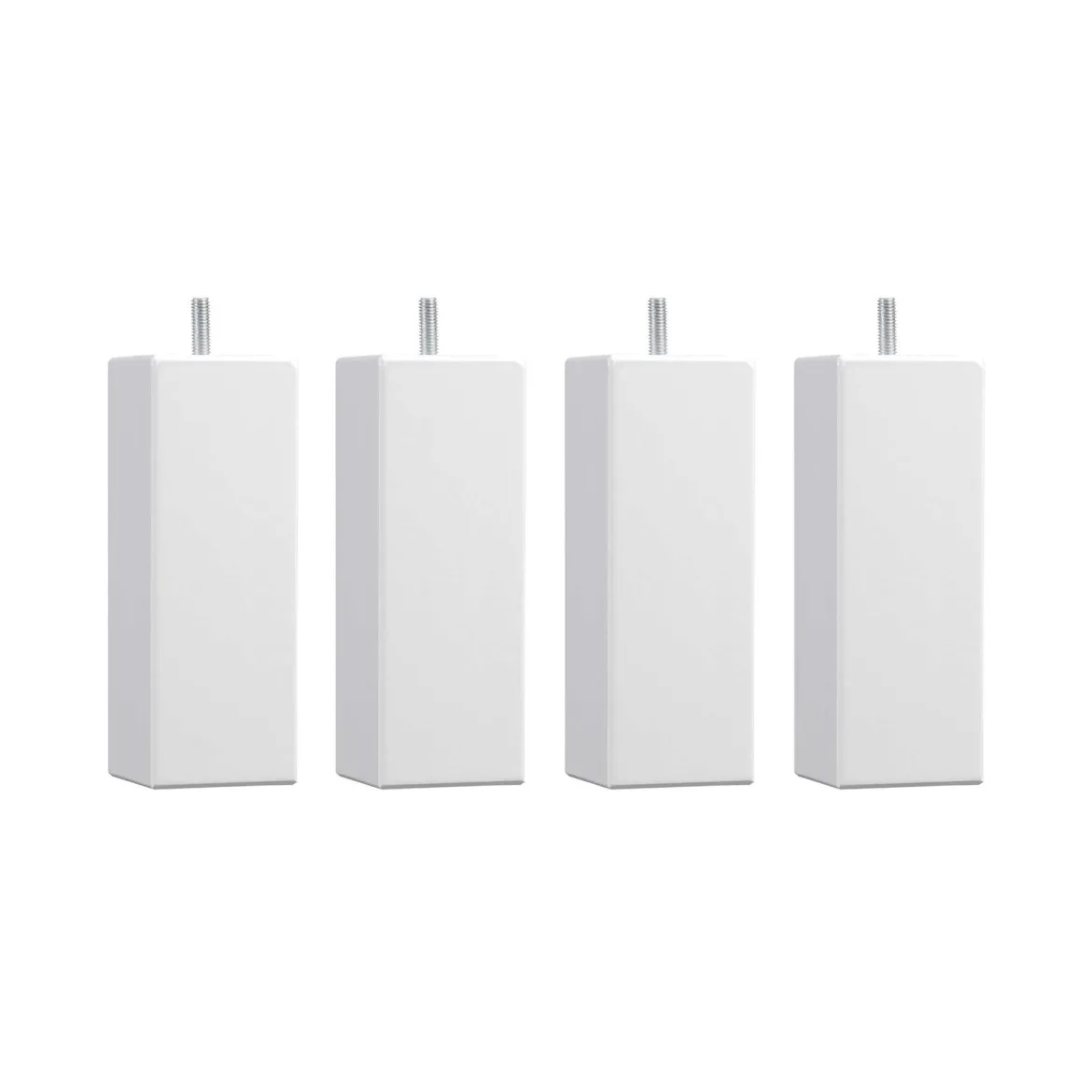 4 pieds carrés bois blanc