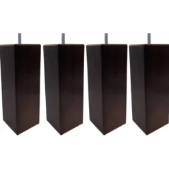 4 pieds carrés bois wengué