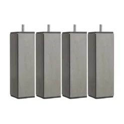 4 pieds carrés inox