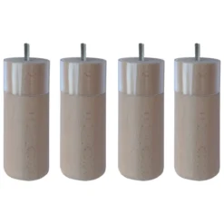 4 pieds cylindriques anti-punaises