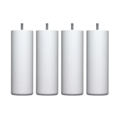 4 pieds cylindriques bois