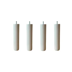 4 pieds cylindriques bois