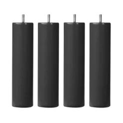 4 pieds cylindriques bois