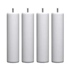 4 pieds cylindriques bois