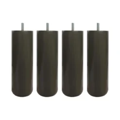 4 pieds cylindriques bois