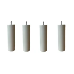 4 pieds cylindriques bois