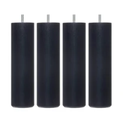 4 pieds cylindriques bois