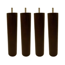 4 pieds cylindriques bois