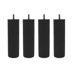 4 pieds cylindriques bois