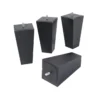 4 pieds fuseau tronqué anthracite 15 cm