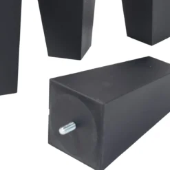4 pieds fuseau tronqué anthracite 15 cm