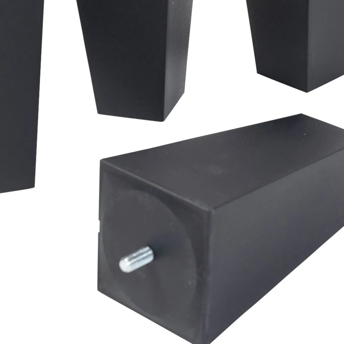 4 pieds fuseau tronqué anthracite 15 cm