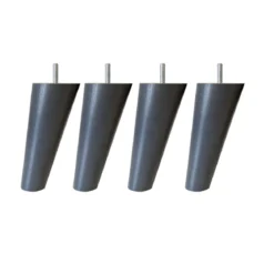 4 pieds scandinaves bois 15 cm
