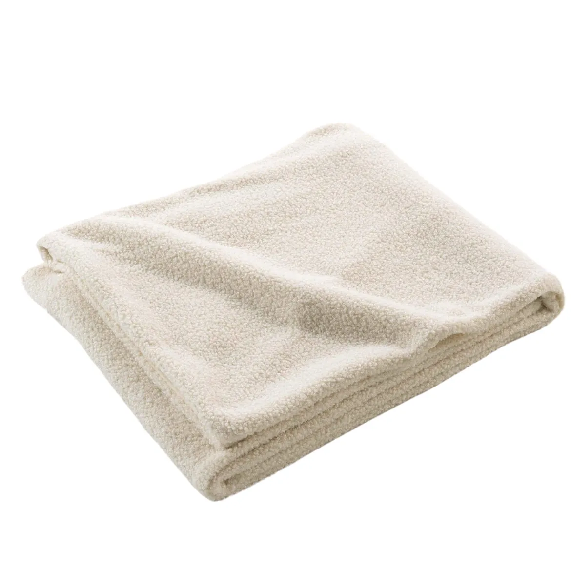 Plaid bouclette unie Wooly