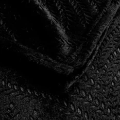 Plaid flanelle relief unie Nelia