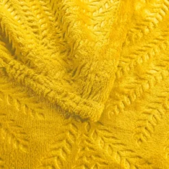 Plaid flanelle relief unie Nelia