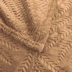 Plaid flanelle relief unie Nelia
