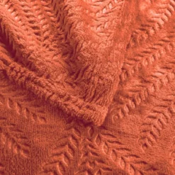 Plaid flanelle relief unie Nelia