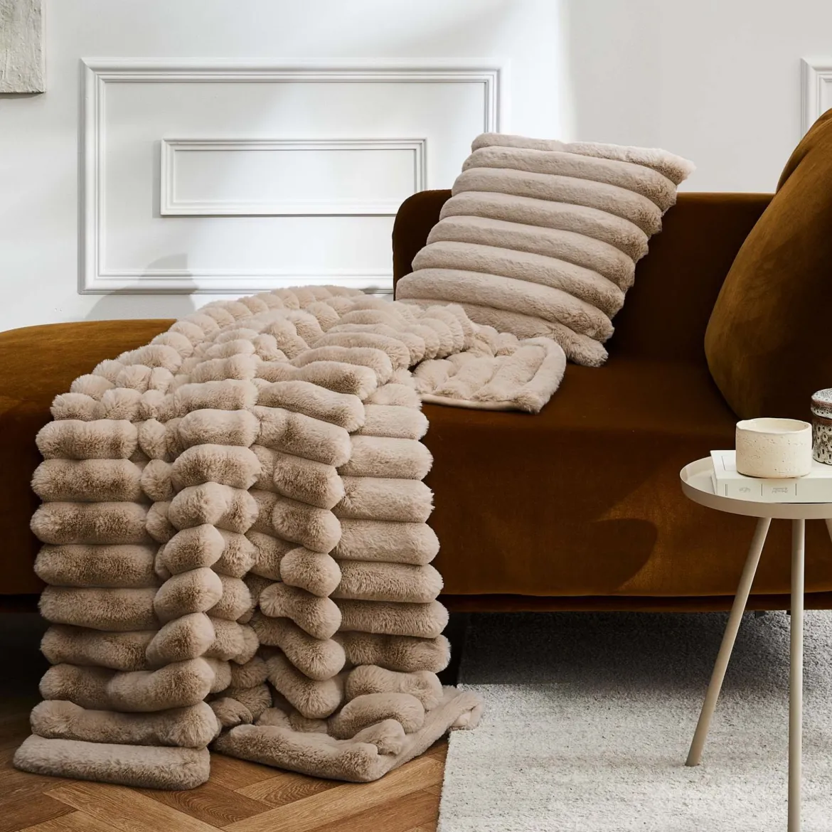 Plaid fourrure chaud 125x150 Boudoir