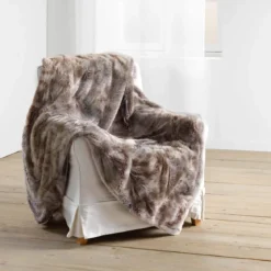 Plaid imitation fourrure Antartic