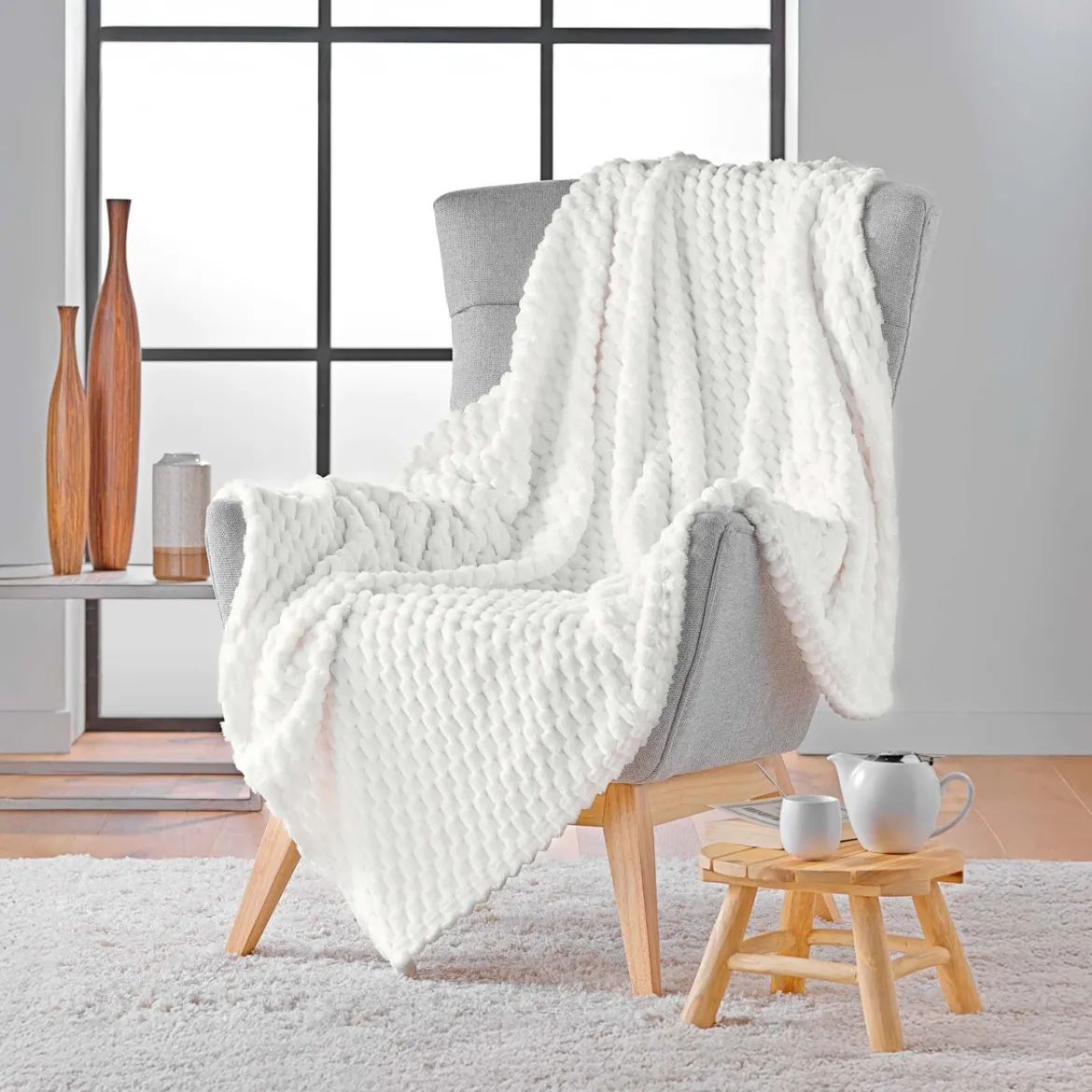 Plaid polaire cocooning 125x150 Mini Frosty