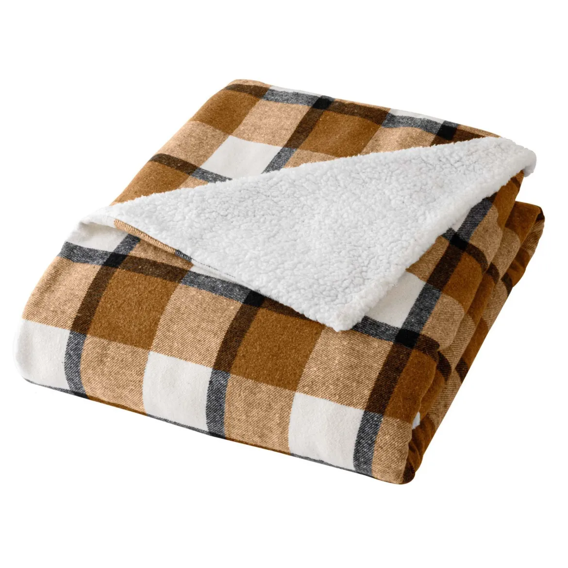 Plaid tartan sherpa chaud 125x150 Écossais