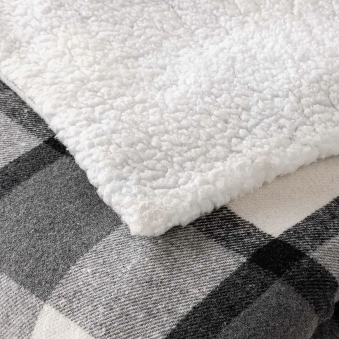 Plaid tartan sherpa chaud 125x150 Écossais